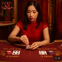 ViciBet - Élő Baccarat - HD Közvetítés